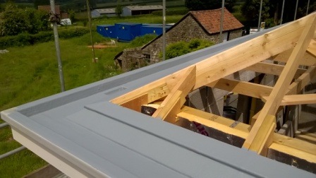 GRP gutter lining Tintern