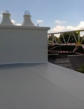 Glass fibre chimney and roof in Tintern