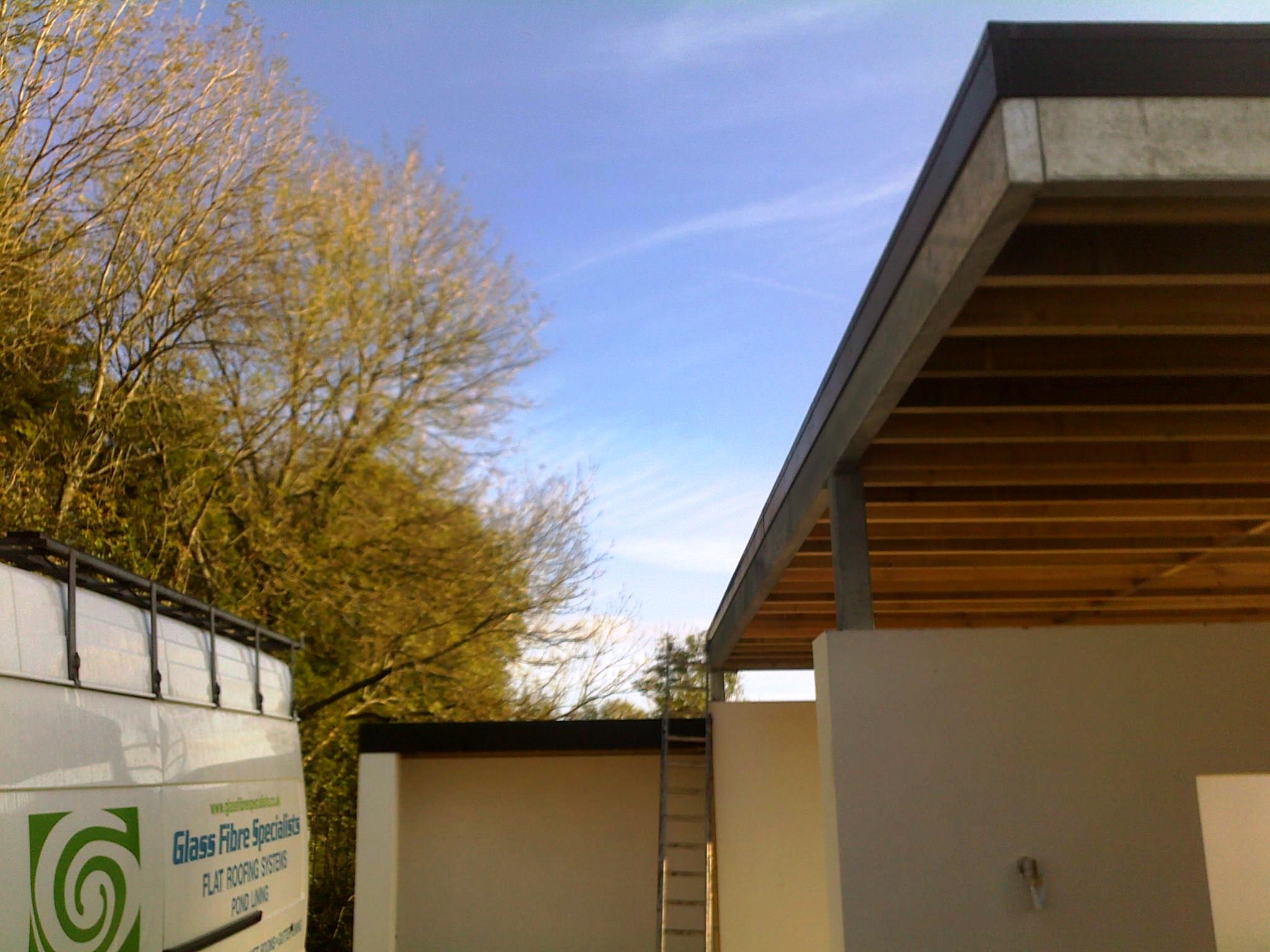 Fibreglass carport roof Newport