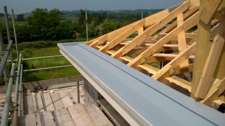 Grey Fibreglass Gutter Lining Tintern
