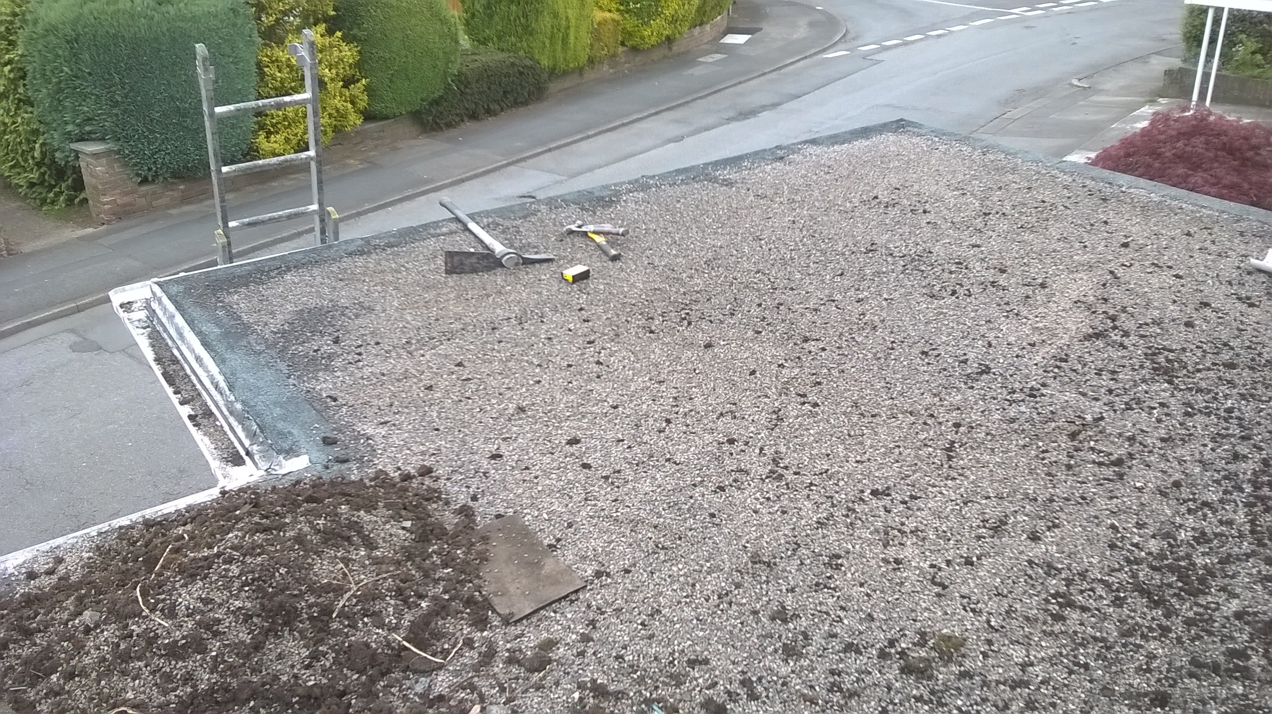 Before: Flat roof in Caldicot