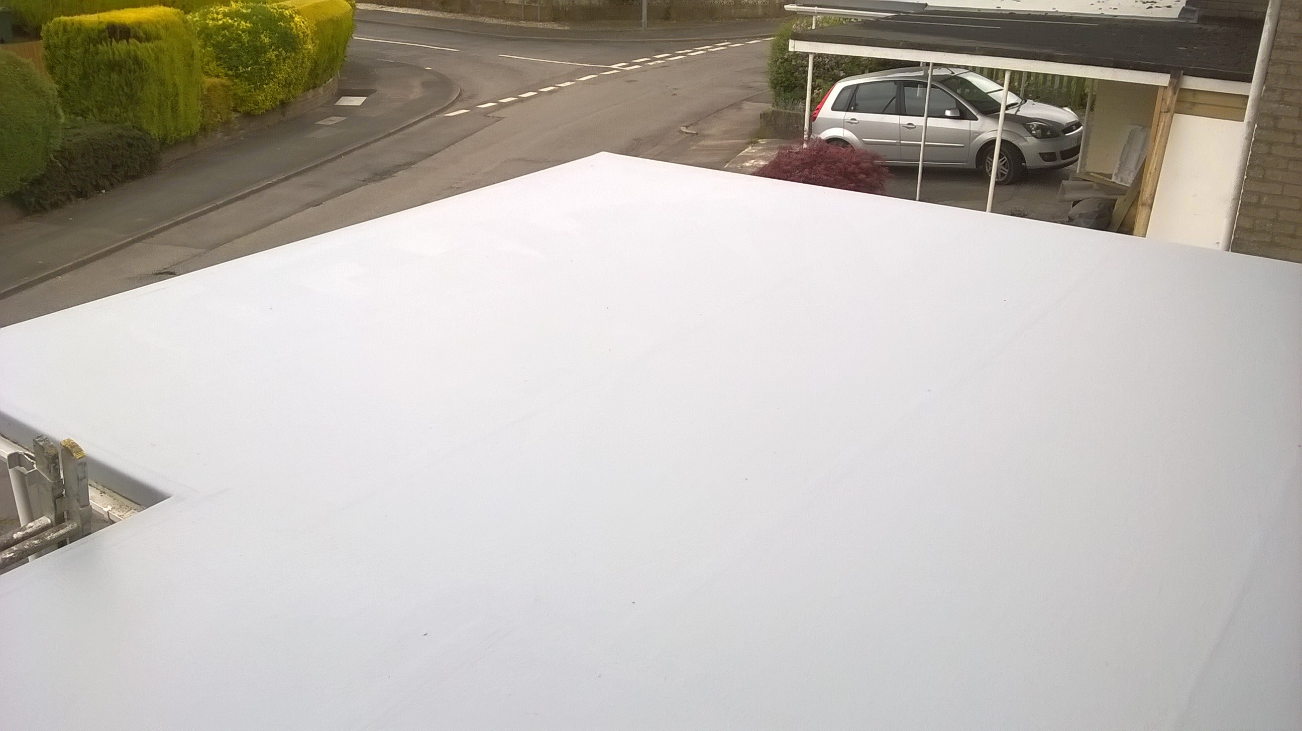 After: Fibreglass roof in Caldicot