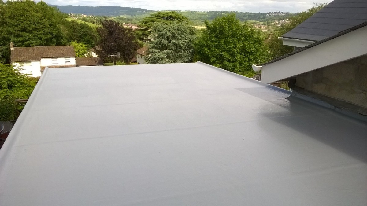 A Fibreglass Flat Roof in Caldicot South Wales