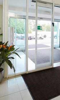 Shop entrance doors