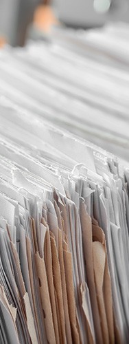 stacks of paper recycling