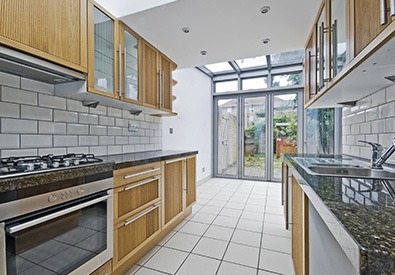 view of kitchen extension