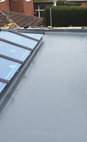 newly installed grp roof