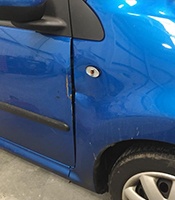 before scratch repair