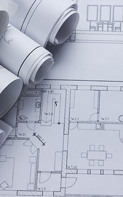 view of building plans