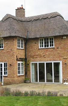 thatched country cottage