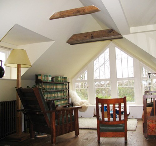 loft convertsion with large apex window