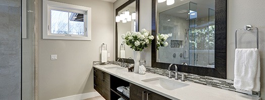 interior view of a modern bathroom