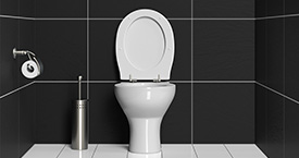 3D rendering of a toilet 
