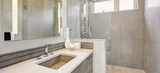 view of a contemporary bathroom
