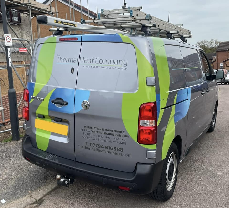 The Thermal Heat Company Van - Renewable Heating Solutions Derby, Nottingham, Ashbourne