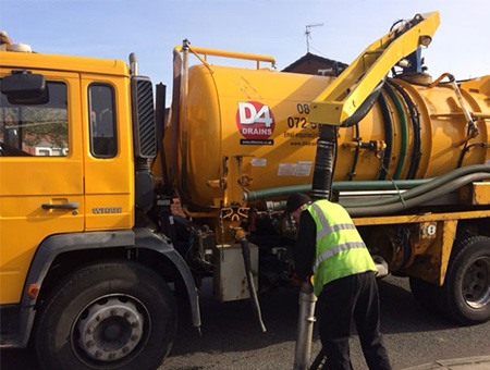 specialist tanker with company graphics
