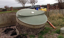 escaping septic tank