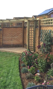decking and pagoda