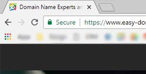 secure with SSL certificate