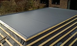 Installing a fibreglass flat roof Cardiff