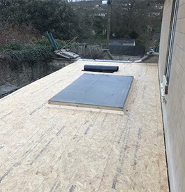 OSB3 for a fibreglass flat roof in Chepstow