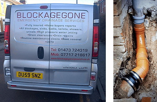  blocked drains for homes and commercial companies throughout Suffolk.