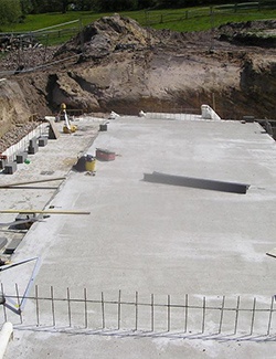 project management work - concrete foundation -construct your house or structure