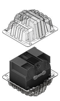 pressure formed component