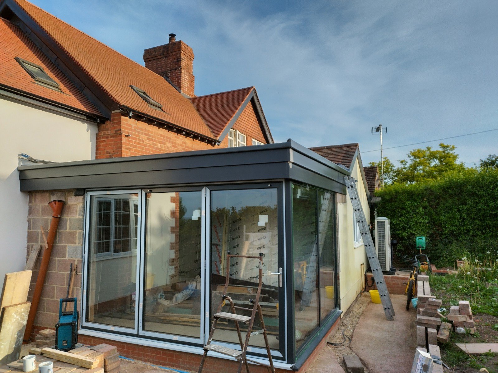 Newnam on Severn Fibreglass Roofing.
