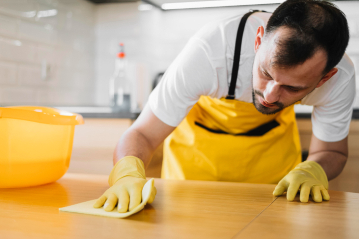 Cleaning a surface - Commercial Kitchen Hygiene Rules