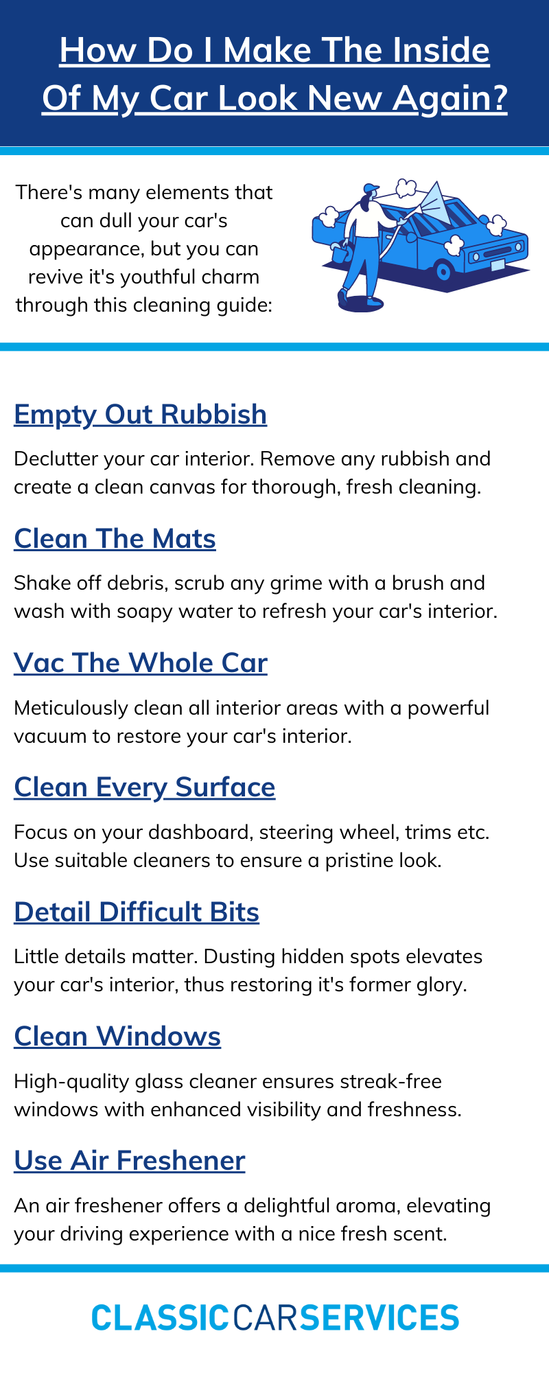 How Do I Make The Inside Of My Car Look New Again?