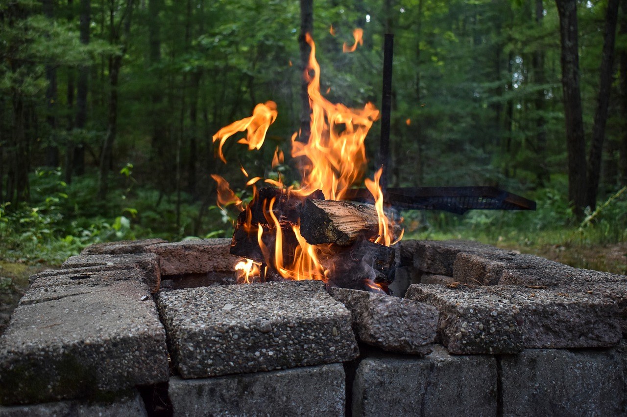 firepit examples of hardscapes