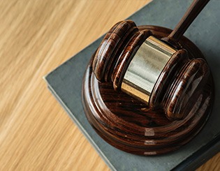 judge's gavel on a desk