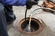 clearing out drains