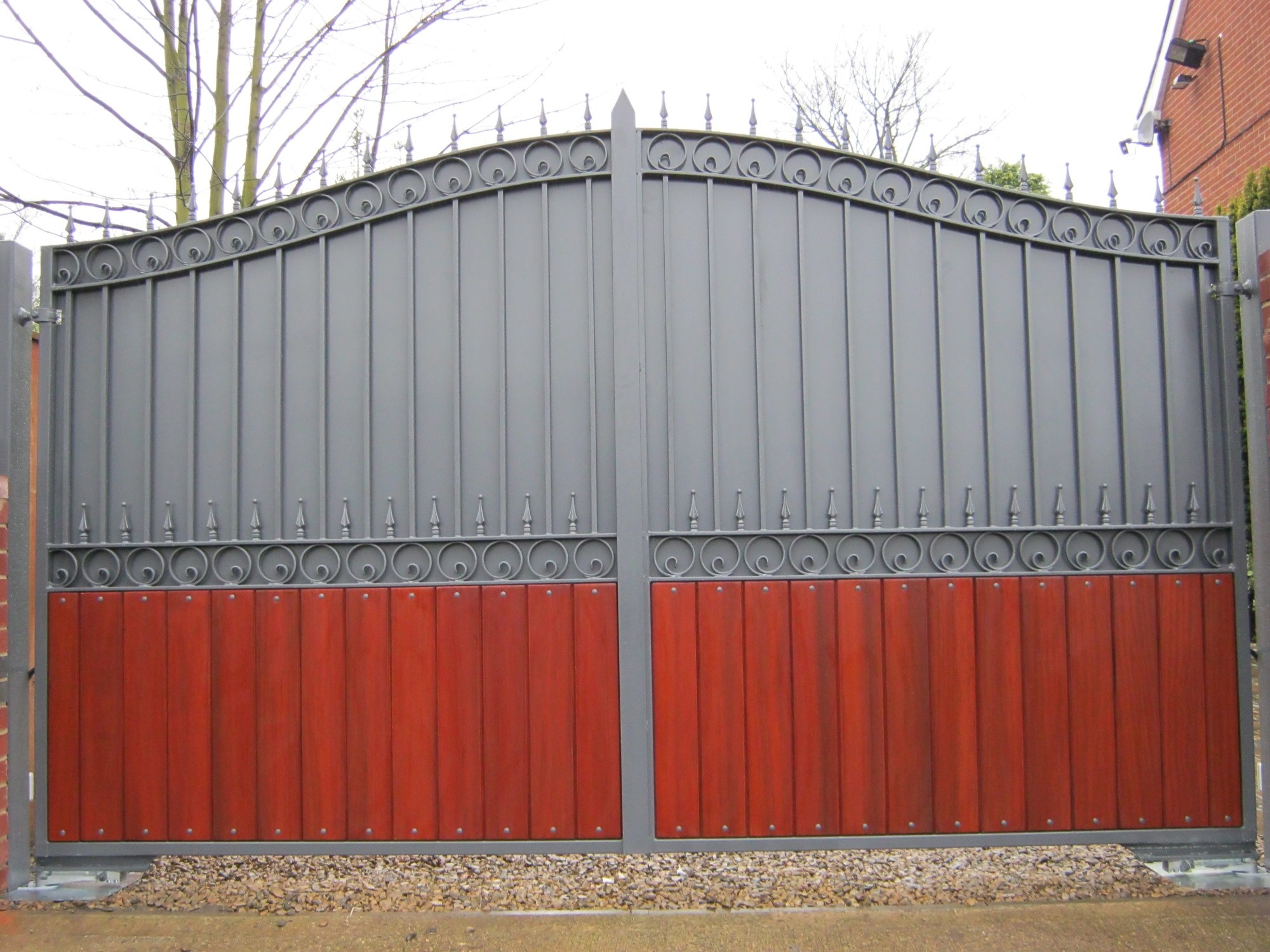 gate made from wood and steel