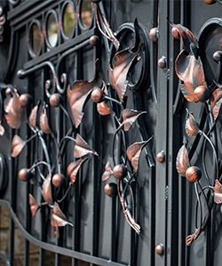 wrought iron gate embellishments