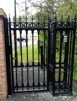 wrought iron swing gates