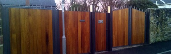 Hardwood Swing Gates for Driveways