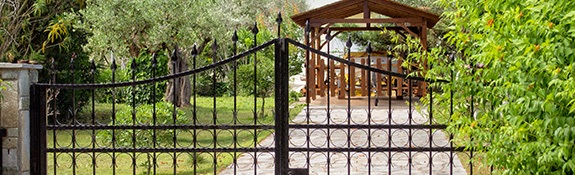 metal swing gates installed