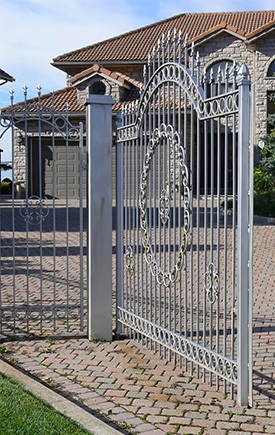 metal swing gates open