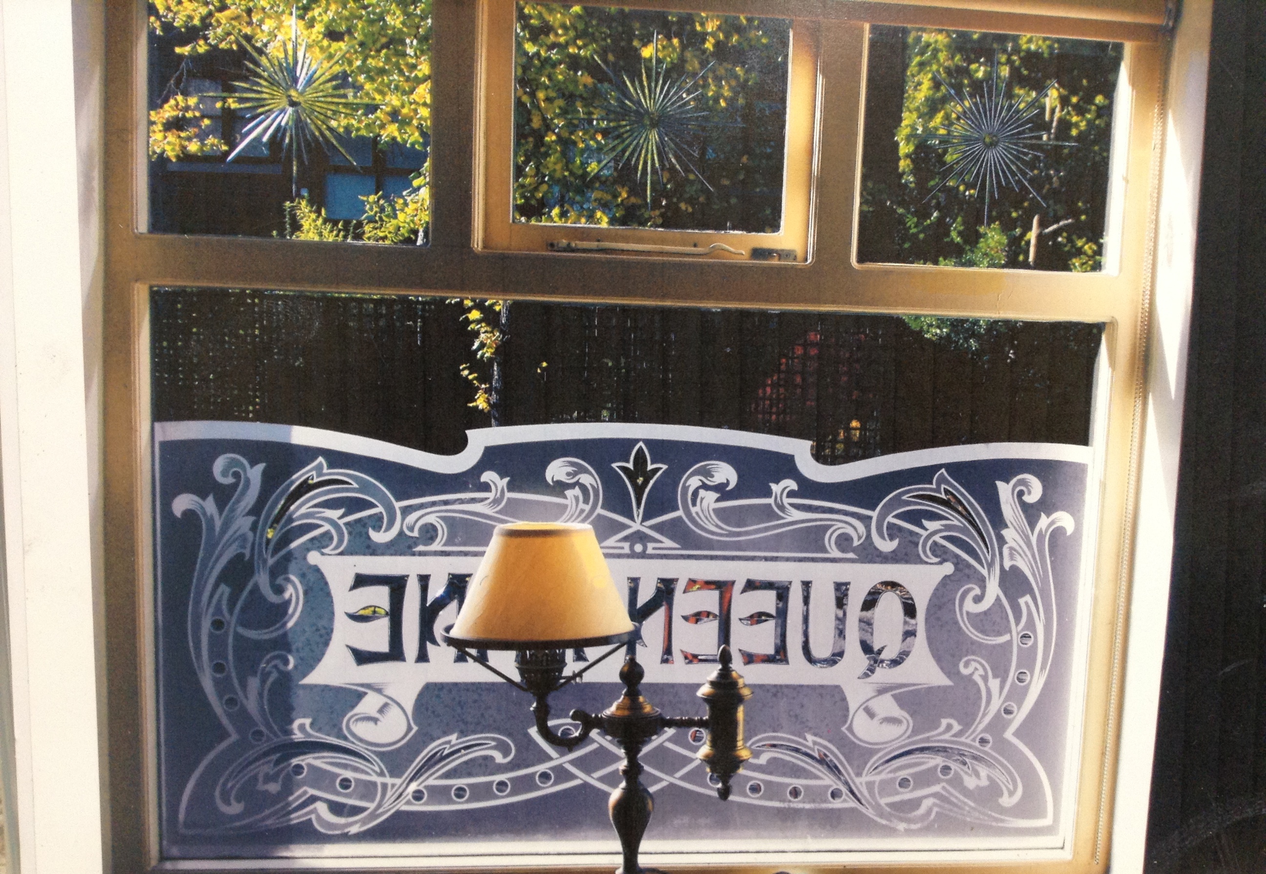 Acid Etched Pub Windows Andover