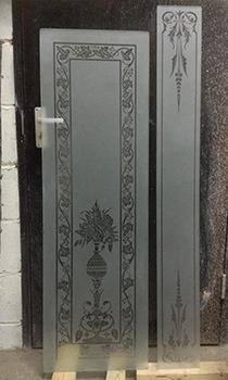 acid etched door panels