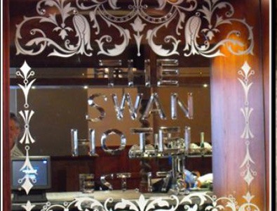 bar mirror will brilliant cut letters