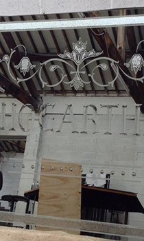 brilliant cut mirror in progress