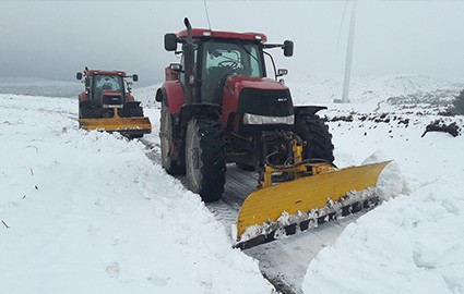 specialist snow ploughs clearing snow