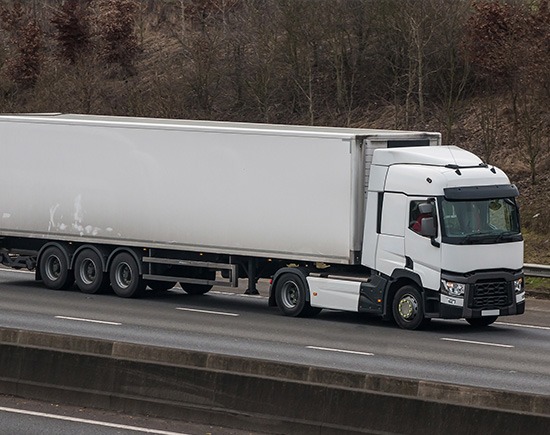 white truck making a delivery