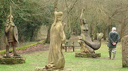 sculpture trail in wye valley