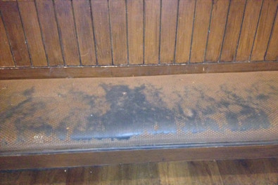 Upholstery Cleaning. Before