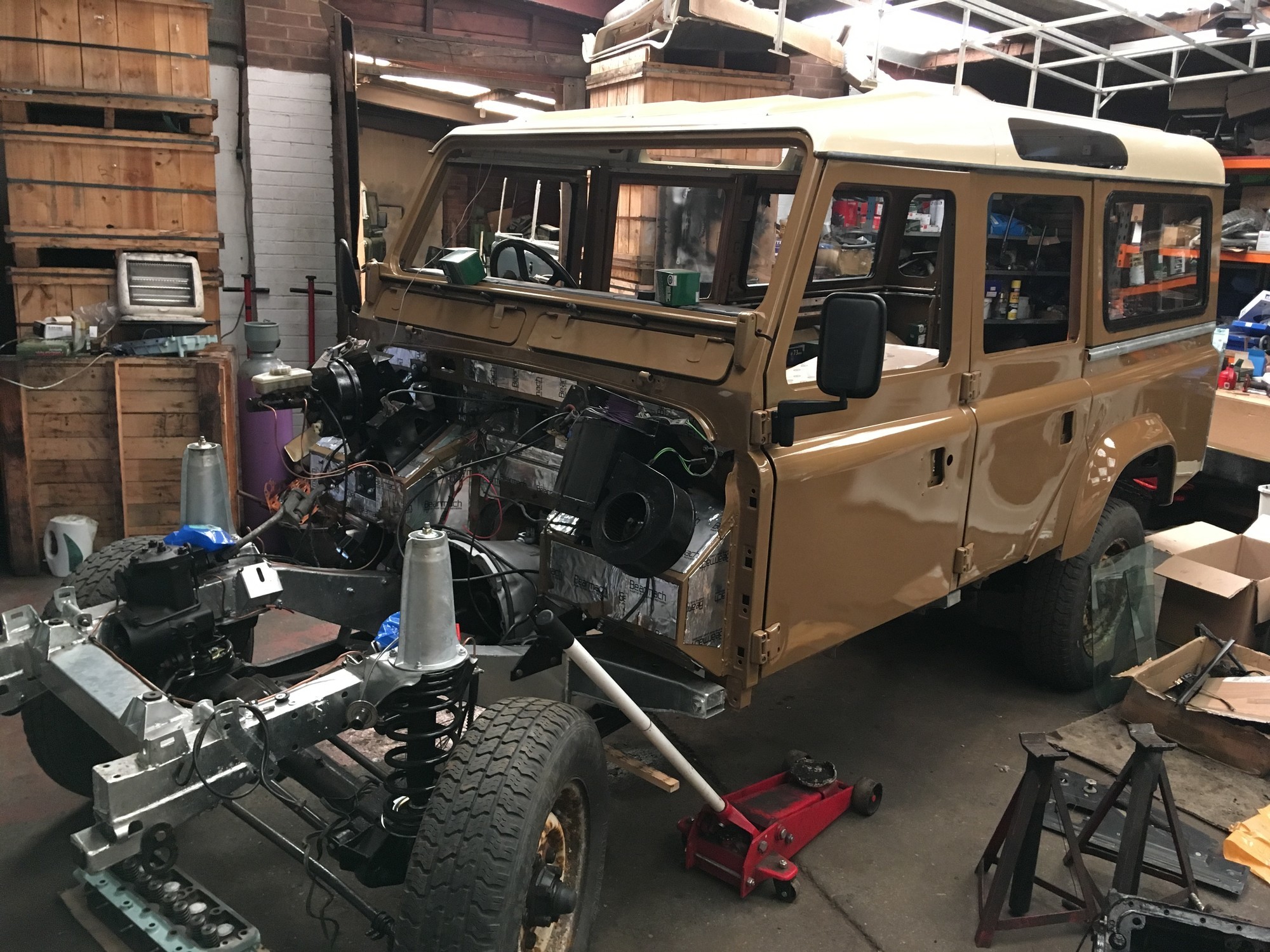 Land Rover 110 V8 County Station Wagon restoration