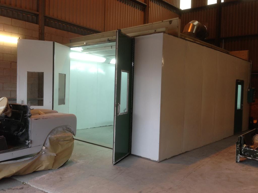 Land Rover respray oven baked